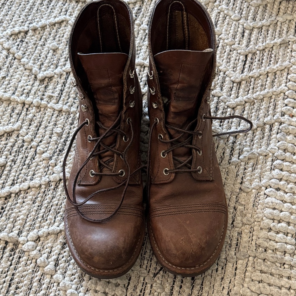 Vibram Men's Dark Brown Leather Boots